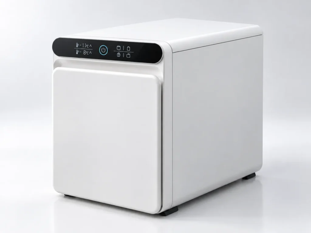 Temperature control panel on a dual-zone kimchi refrigerator
