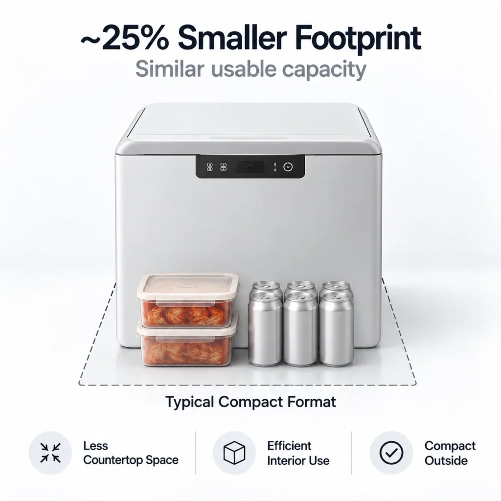 smaller footprint